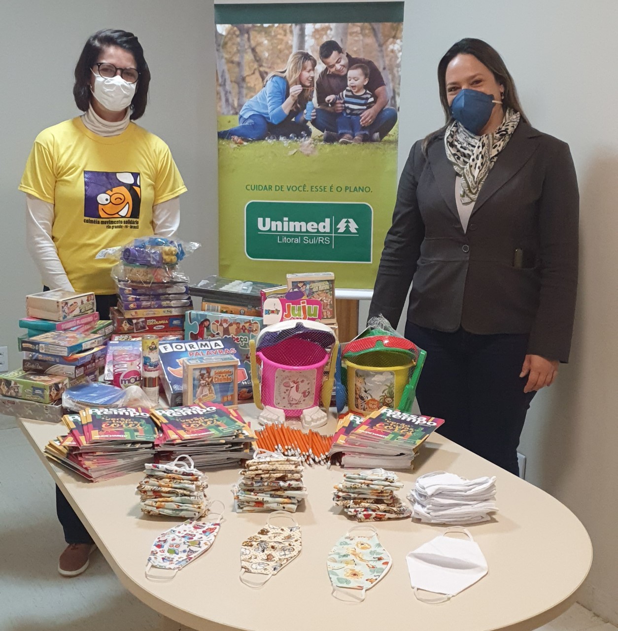 Unimed marca o Dia das Crianças com doações para o Movimento Solidário Colmeia