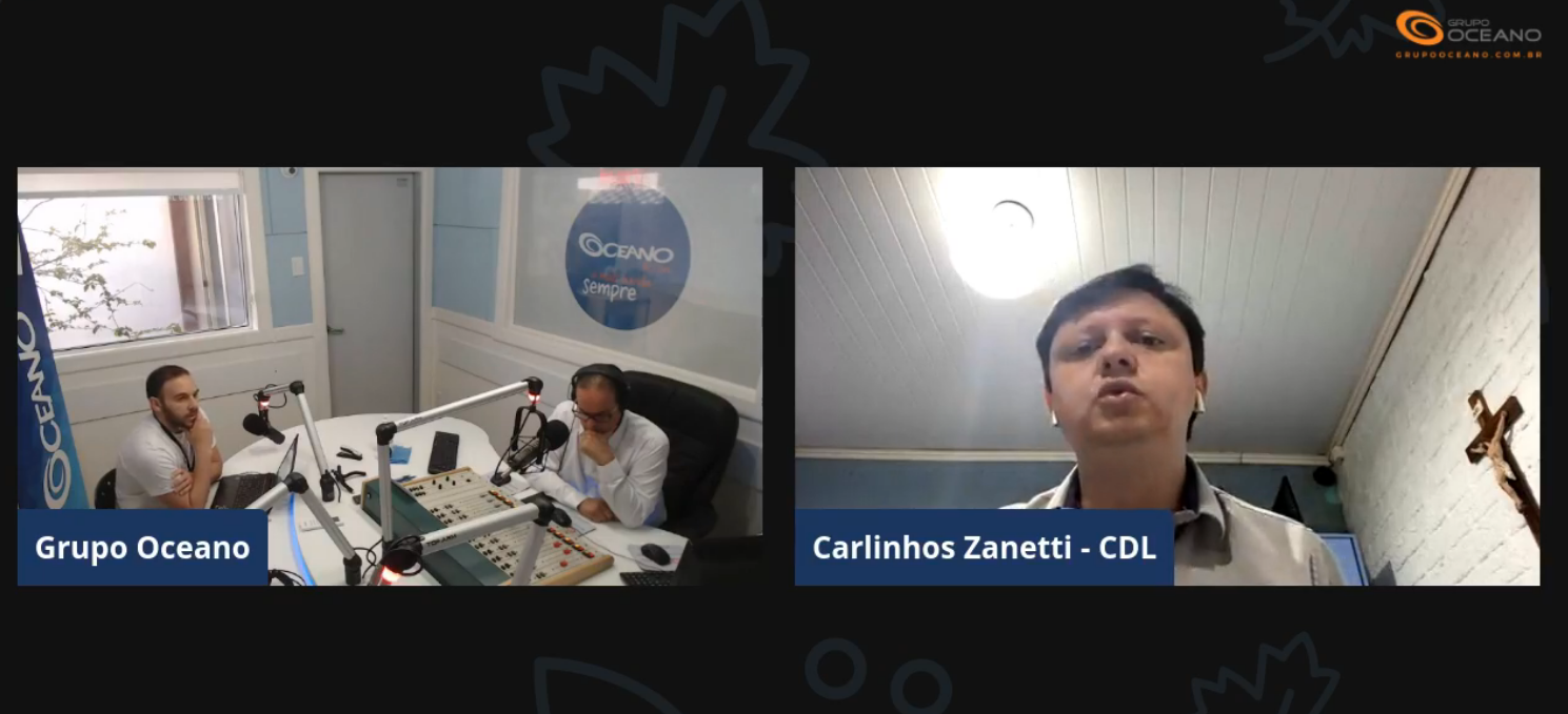 Presidente da CDL, Carlos Zanetti, reforça necessidade de cuidados relacionados ao Covid-19