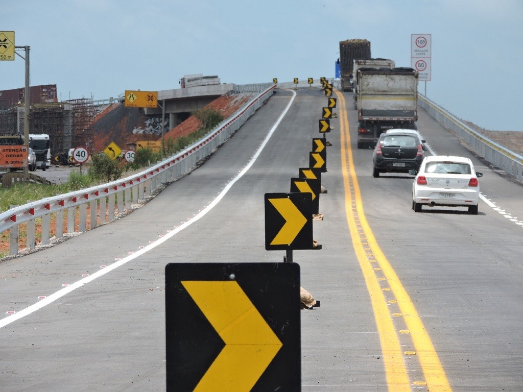 BR-392 tem alteração de trânsito no km 65, sentido Jaguarão/Rio Grande 