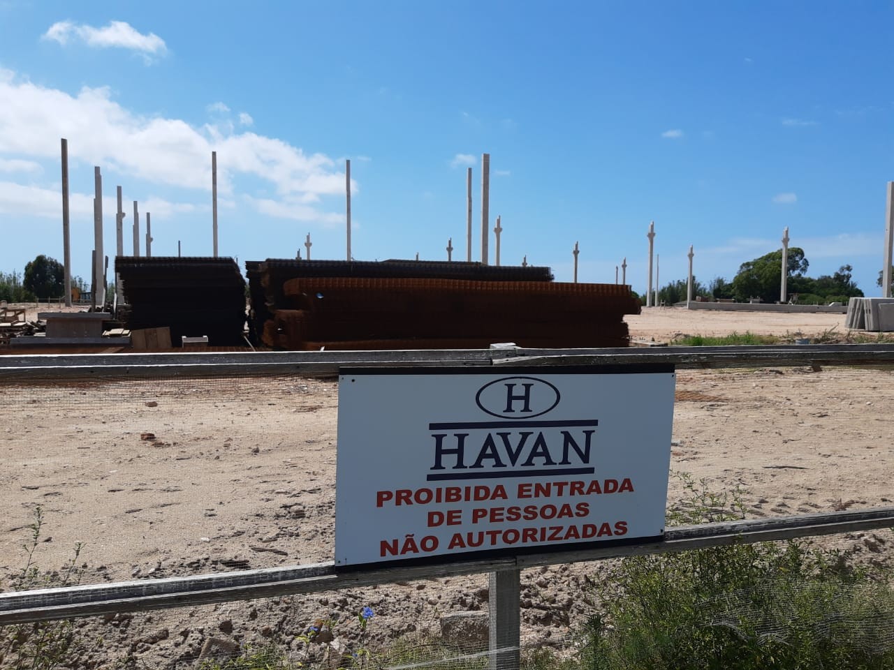 Havan Rio Grande começa a erguer sua estrutura