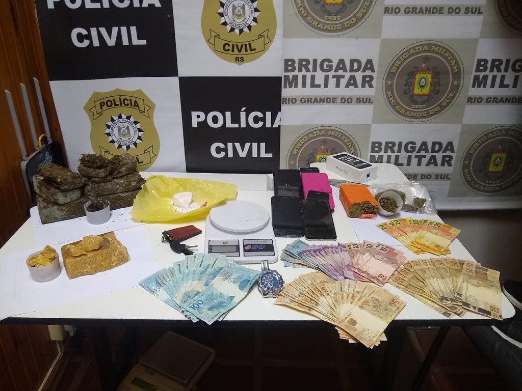  Homem é preso e adolescente é apreendido em Jaguarão