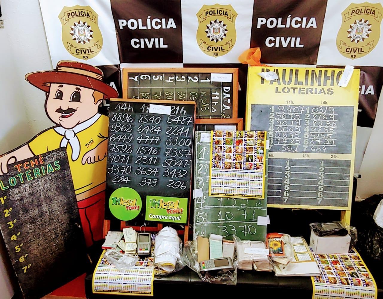 PC prende cinco pessoas que promoviam jogo do bicho em RG