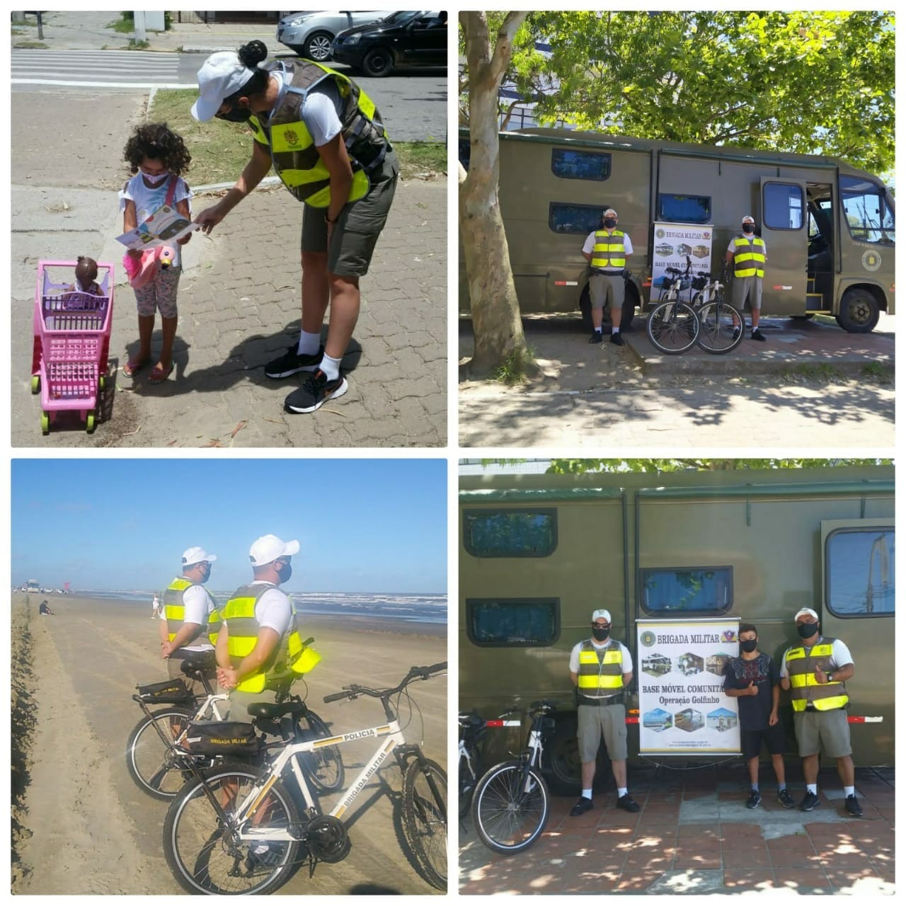 Base Móvel Comunitária atua na praia do Cassino 