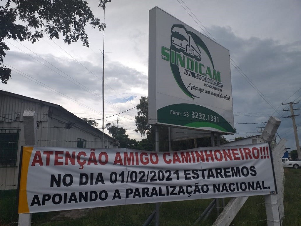 Sindicam de Rio Grande vai apoiar a paralisação nacional dos caminhoneiros na próxima semana  