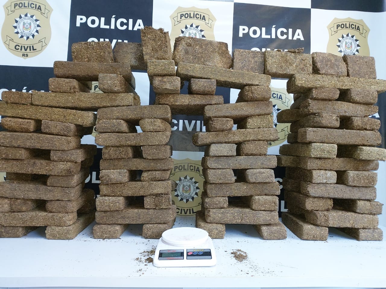 Polícia Civil prende traficantes com quase 85kg de maconha em RG