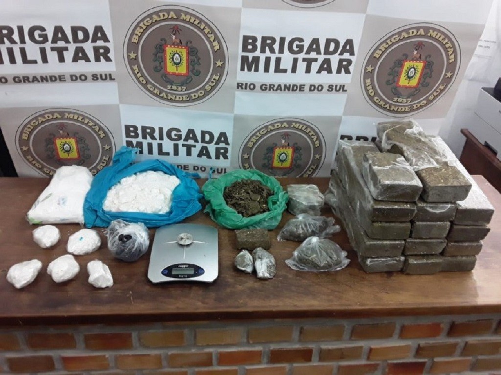 BM apreende entorpecentes em Santa Vitória do Palmar