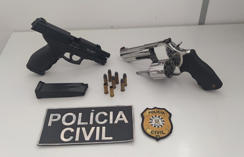 Polícia Civil prende homem por posse ilegal de arma de fogo no bairro Parque Marinha