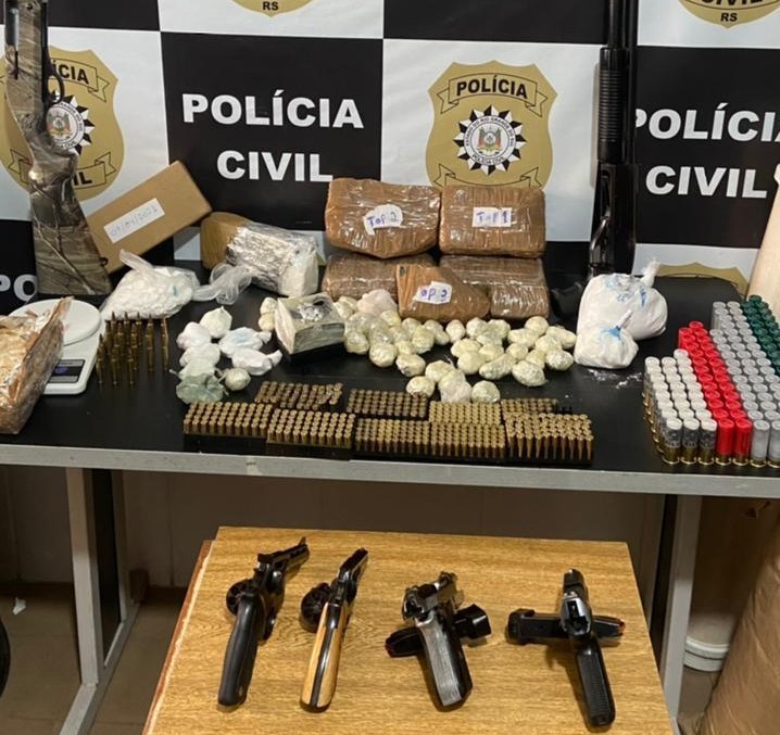 Polícia Civil prende homem e apreende grande quantidade de drogas em São José do Norte