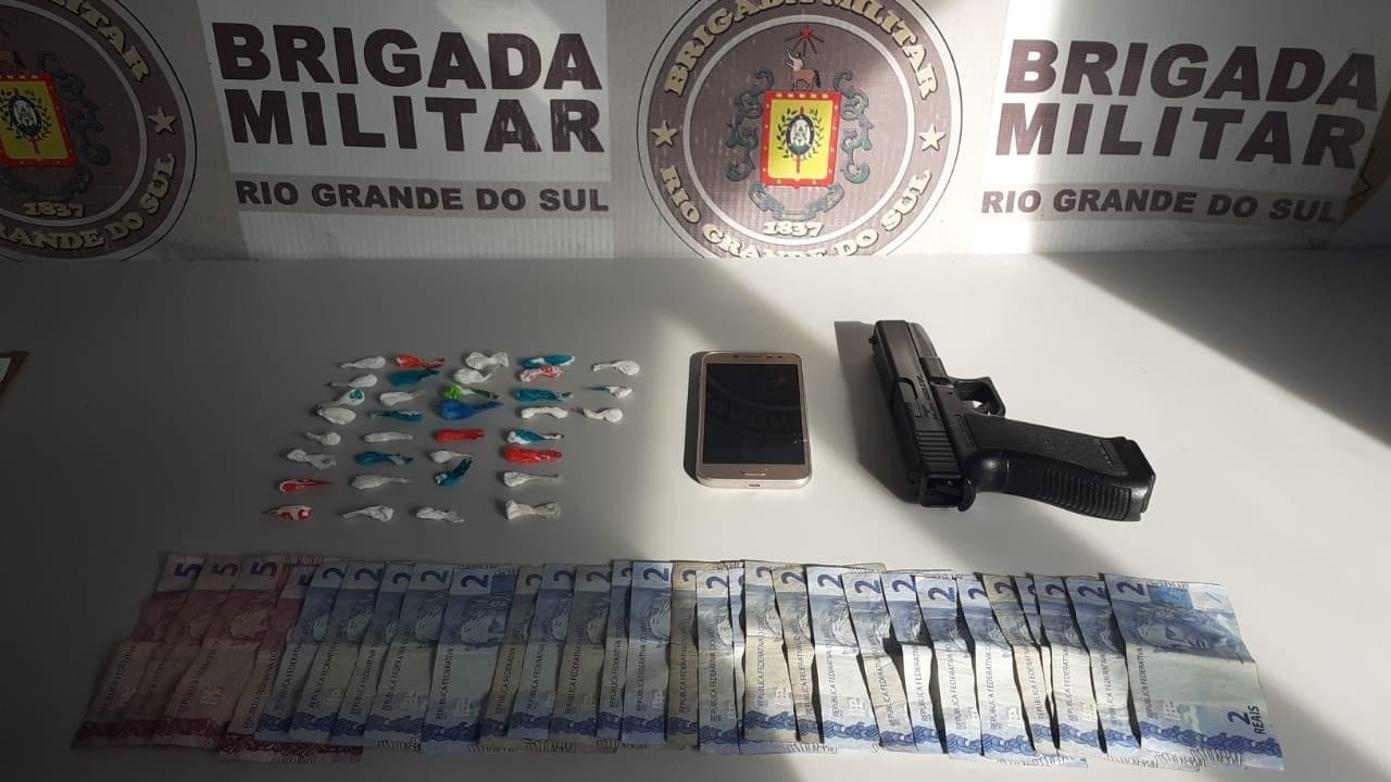 Três menores de idade foram apreendidos pela Brigada Militar na sexta-feira (4)