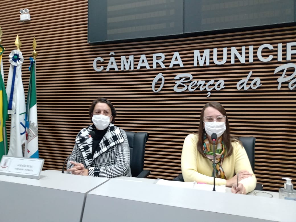 Secretária de Saúde participa de reunião na Câmara de Vereadores para esclarecer a vacinação no município