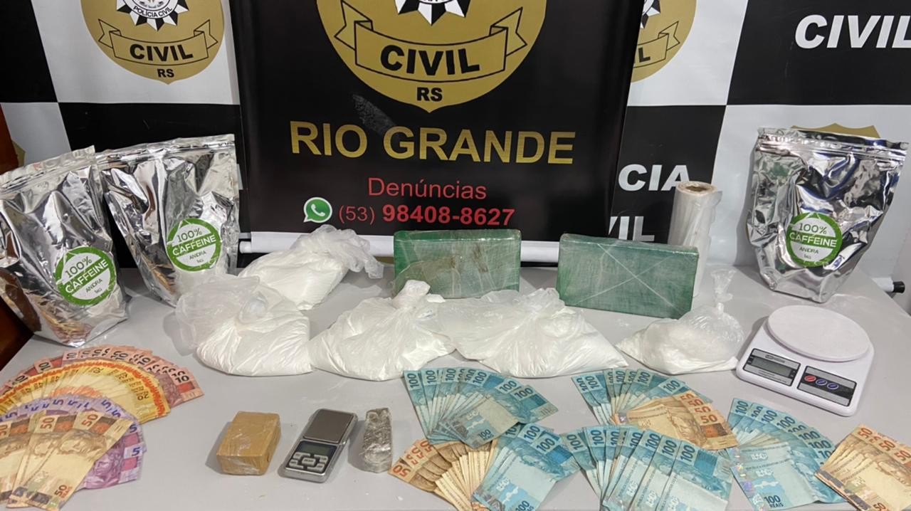 Polícia Civil prendeu sete pessoas envolvidas em tráfico de drogas nesta segunda-feira (5)