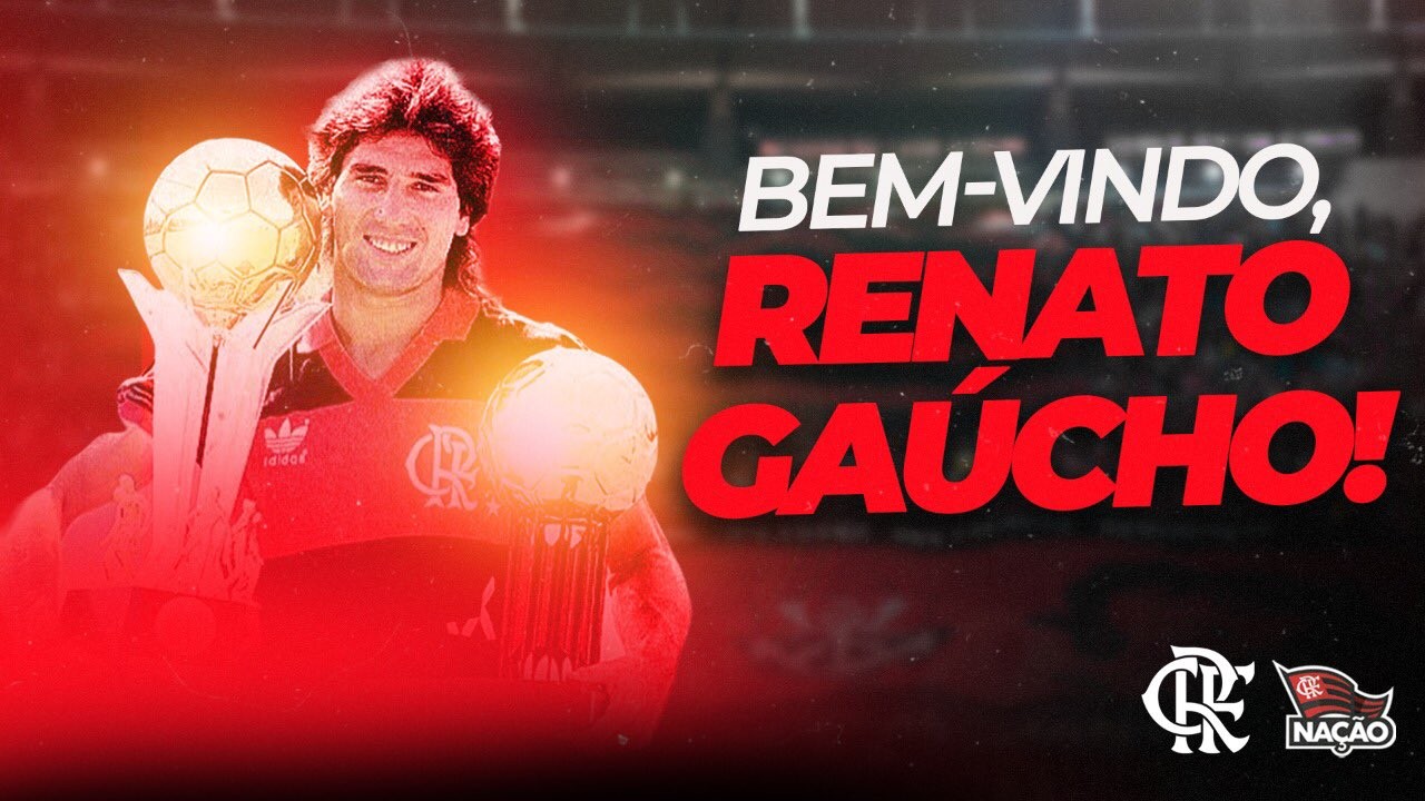 Ídolo do Grêmio, Renato Gaúcho é anunciado como novo técnico do Flamengo