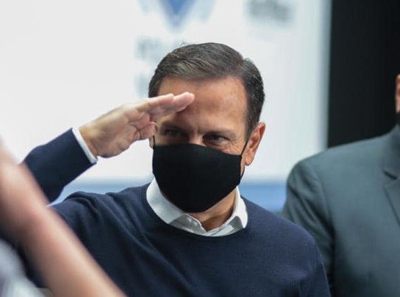 Governador João Doria testa positivo para a Covid-19 pela 2ª vez