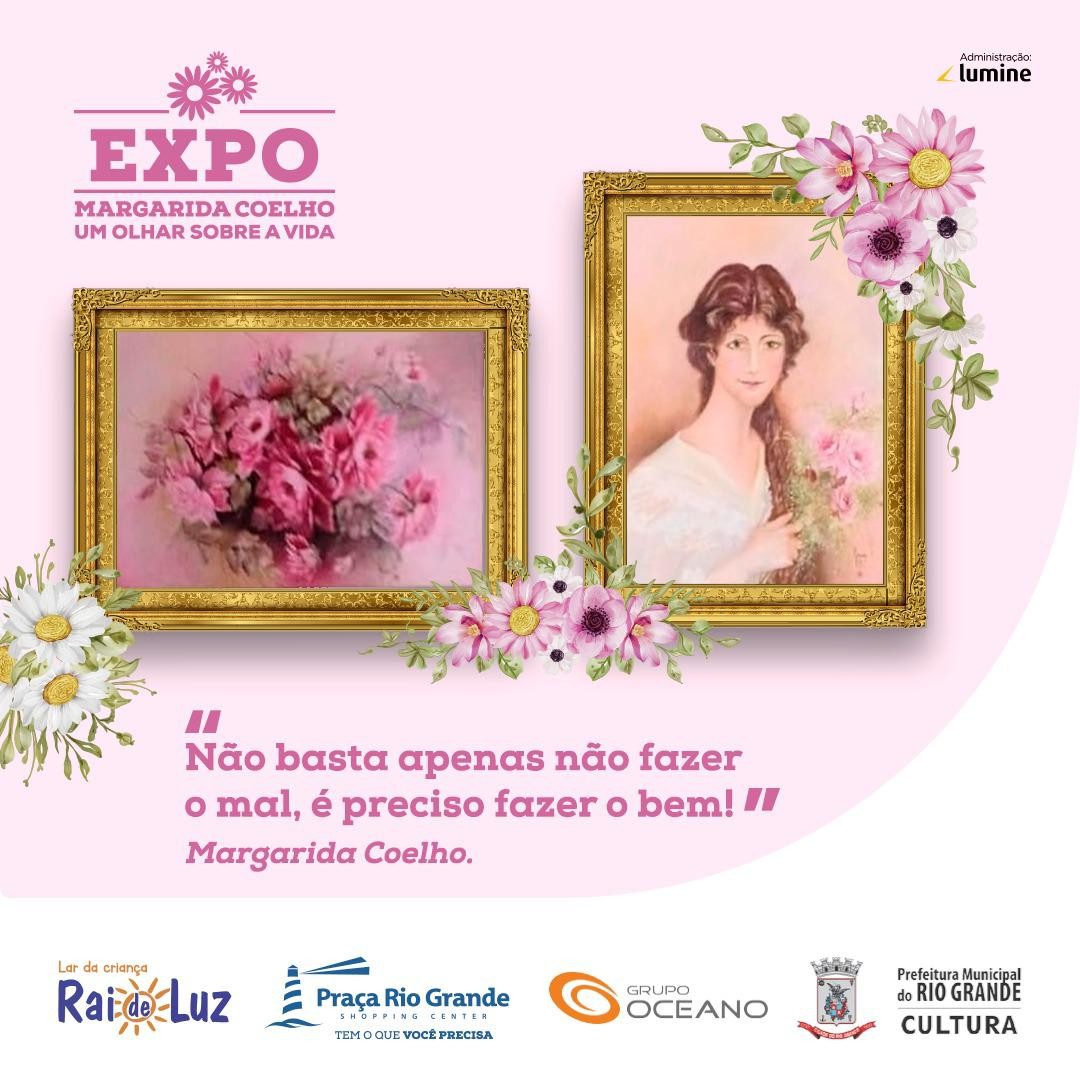 Exposição beneficente 'Margarida - Um Olhar Sobre a Vida' contará com leilão virtual em prol do Lar da Criança Raio de Luz