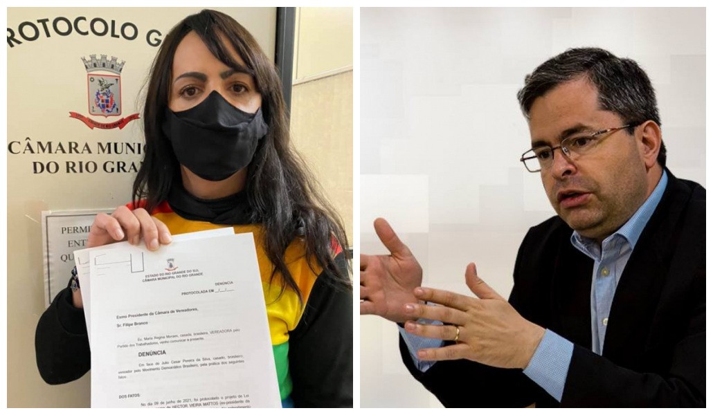 Vereadora Regininha (PT) protocola denúncia contra o vereador Júlio César (MDB)