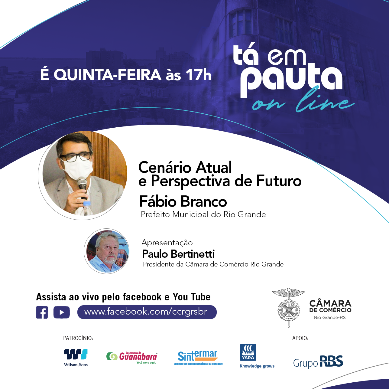 Fábio Branco é o primeiro palestrante do Tá em Pauta 2021