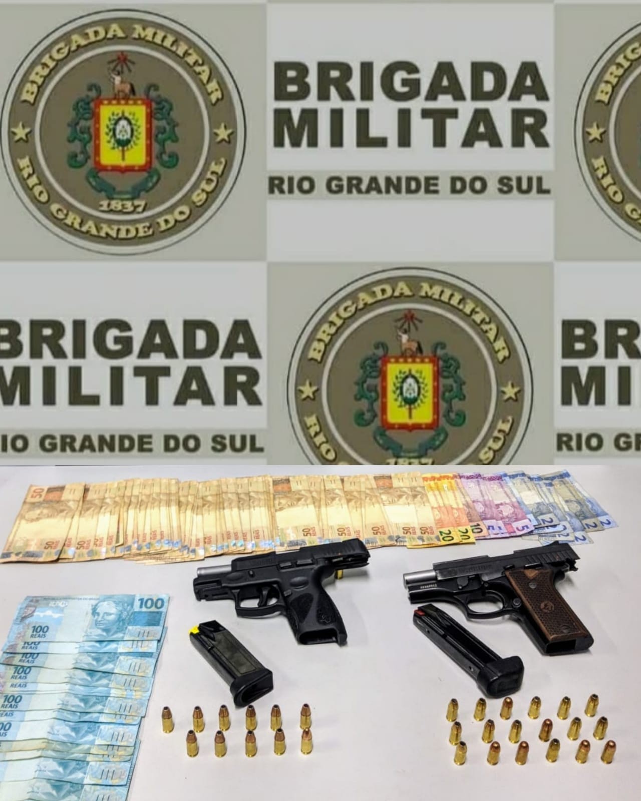BM prende três homens por porte ilegal de arma de fogo e descumprimento de prisão domiciliar 
