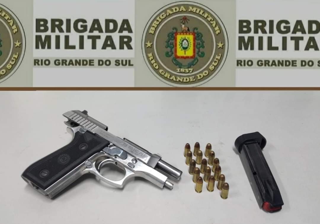 Homem é preso por porte ilegal de arma de fogo no bairro América, em Rio Grande