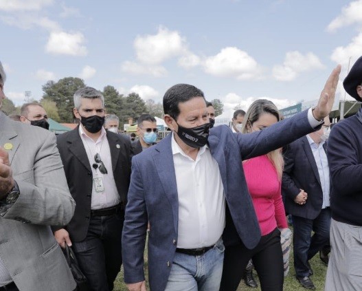 Vice-presidente da República, Hamilton Mourão, cumpriu agenda na 44ª Expointer, em Esteio