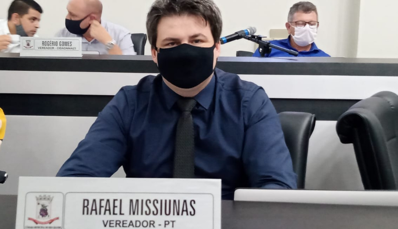 Rafael Missiunas (PT) poderá responder por quebra de decoro parlamentar pela segunda vez no ano