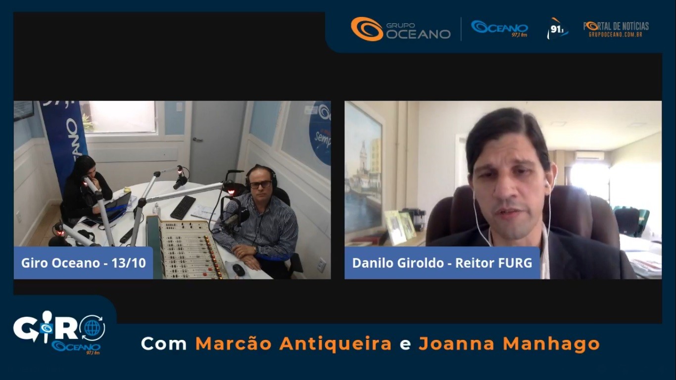 No primeiro semestre de 2022, a universidade espera ter quase 100% dos alunos de forma presencial, afirmou Danilo Giroldo, reitor da Furg
