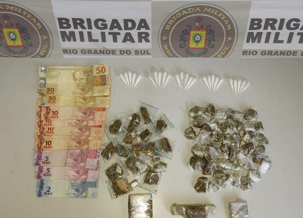 Brigada Militar apreende adolescente por tráfico de drogas no bairro São Miguel