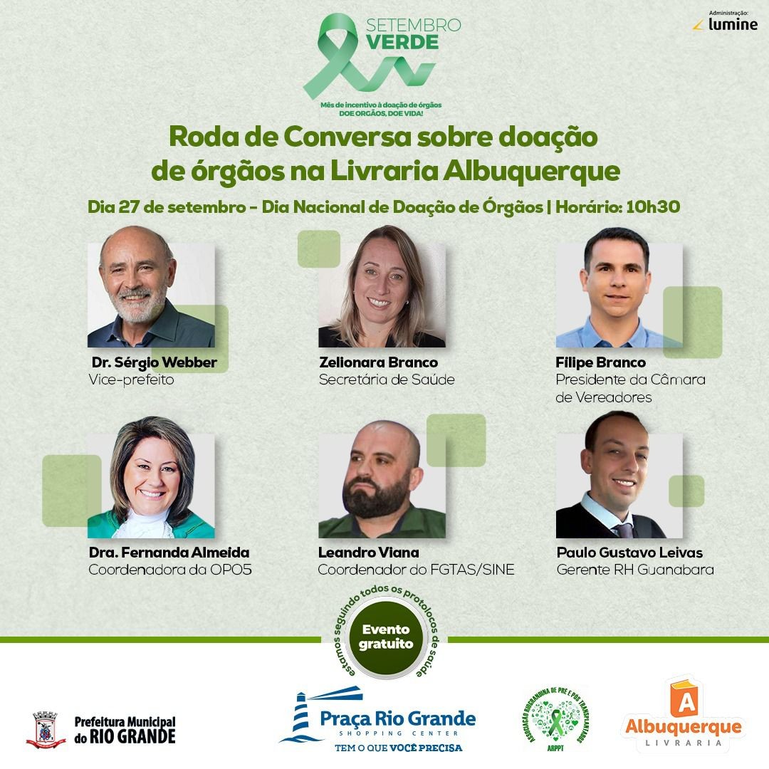 Roda de conversa marca o Dia Mundial da Doação de Órgãos no Praça Shopping