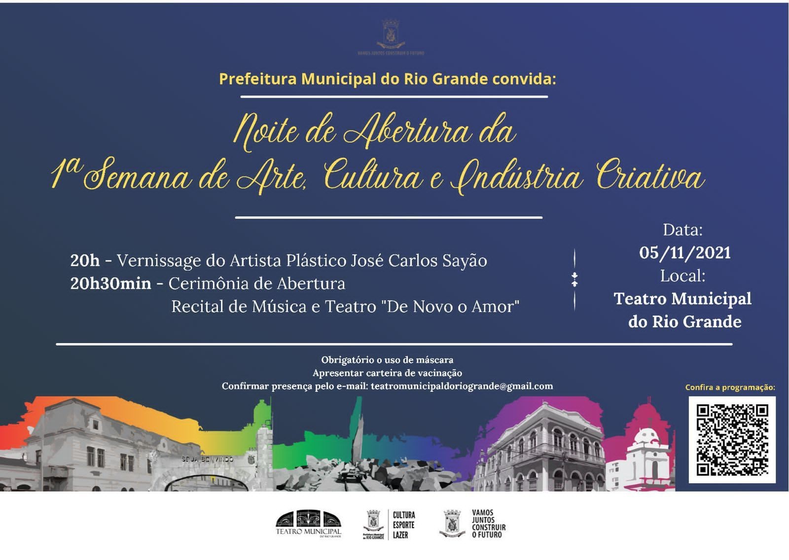 1ª Semana de Arte, Cultura e Indústria Criativa inicia nesta sexta-feira (5) com eventos presenciais e gratuitos; confira a programação