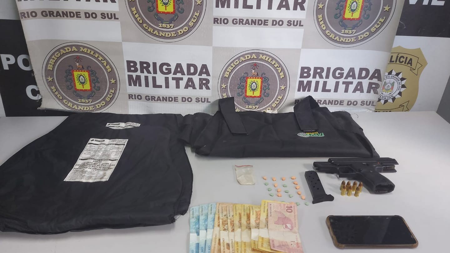 Jovem de 19 anos foi preso por porte ilegal de arma de fogo em Rio Grande