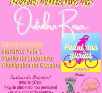 Pedal das Gurias é transferido para domingo (24)