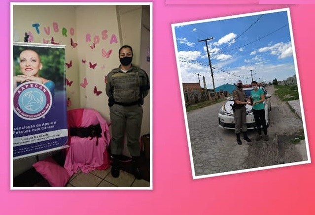 Campanha Cabelos de Aço: 6º BPM entrega 63 mechas de cabelo à Aapecan Rio Grande