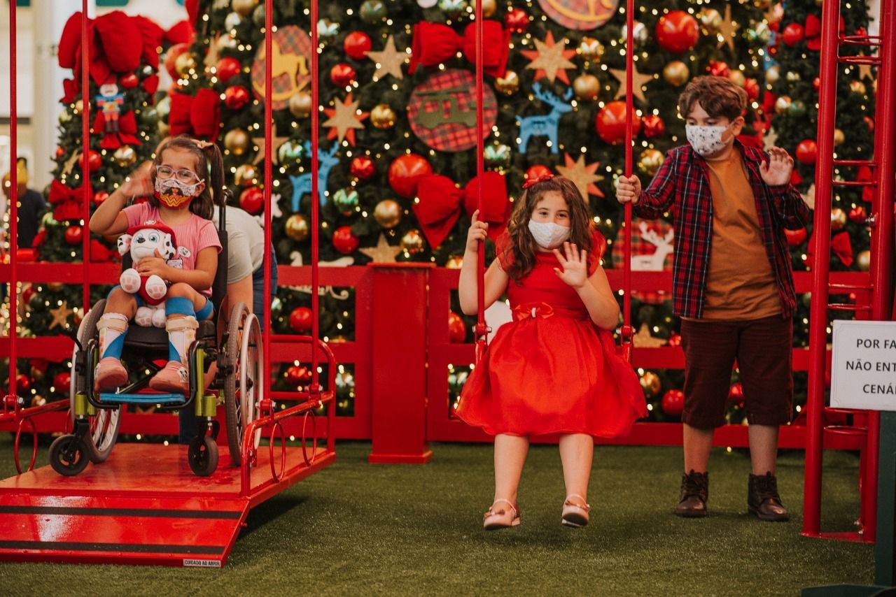 Natal do Praça Shopping conta com espaço inclusivo para crianças
