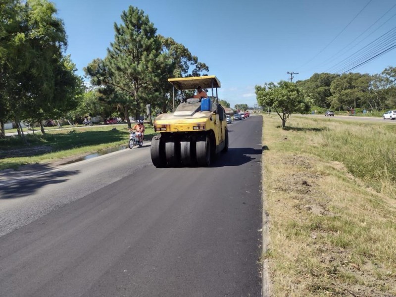 Obras na ERS-734 beneficiam veranistas que chegam ao Balneário Cassino