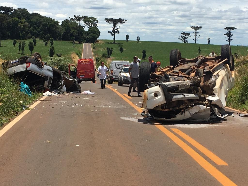 Cinco pessoas, incluindo bebê, morrem em acidente na RS-477