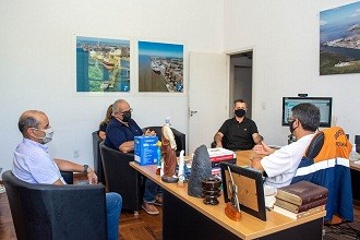 Prefeito Fábio Branco recebe o novo presidente da CDL Rio Grande e São José do Norte