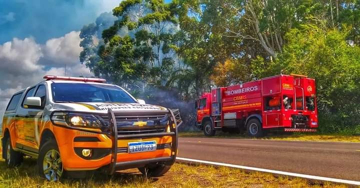 Batalhão Rodoviário emite alerta sobre incêndios ocasionados pelo calor no entorno de rodovias