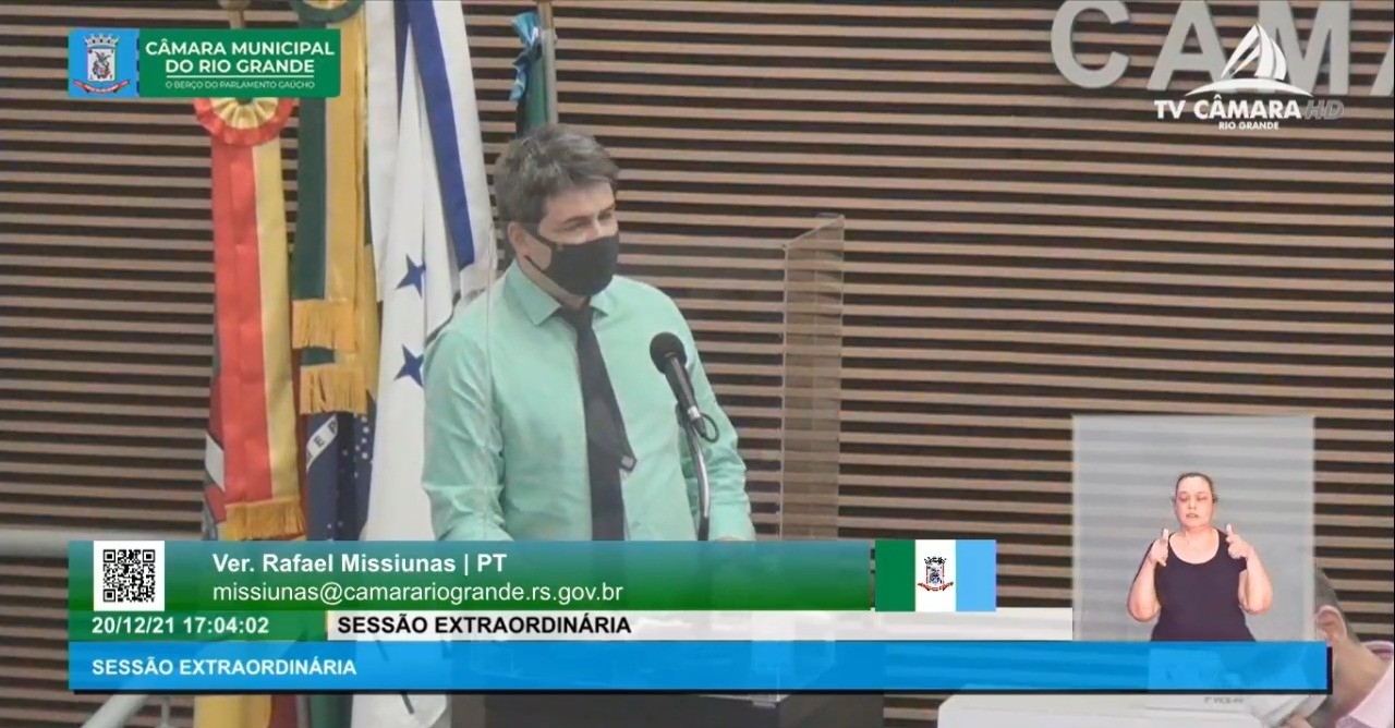 Com 14 votos favoráveis, vereador Rafael Missiunas (PT) tem mandato suspenso por 30 dias