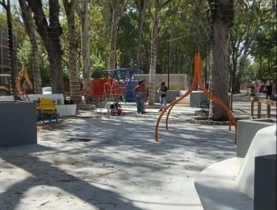 Inauguração da Praça da Avenida Rio Grande depende da chegada de materiais