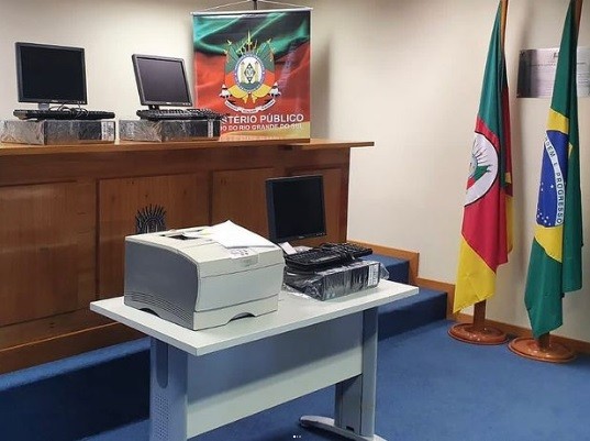 SMCAS recebe computadores e impressoras do Ministério Público do Rio Grande do Sul