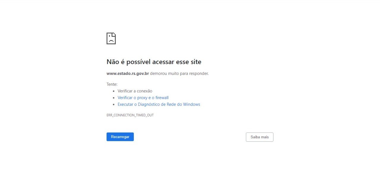 Sites do Governo do RS foram alvos de ataques hackers na madrugada desta terça-feira (8)