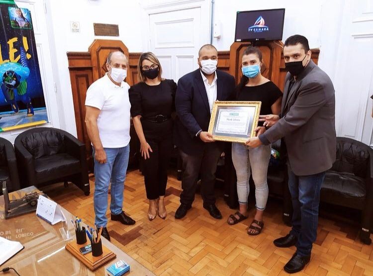Nicole Silveira é homenageada na Câmara Municipal do Rio Grande 