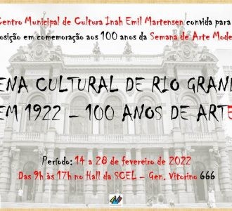 Inicia em Rio Grande nesta segunda-feira (14) as comemorações em alusão aos 100 anos da Semana de Arte Moderna