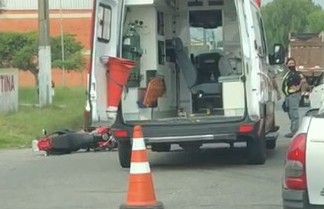 Acidente deixa motociclista ferido no bairro Buchholz, em Rio Grande