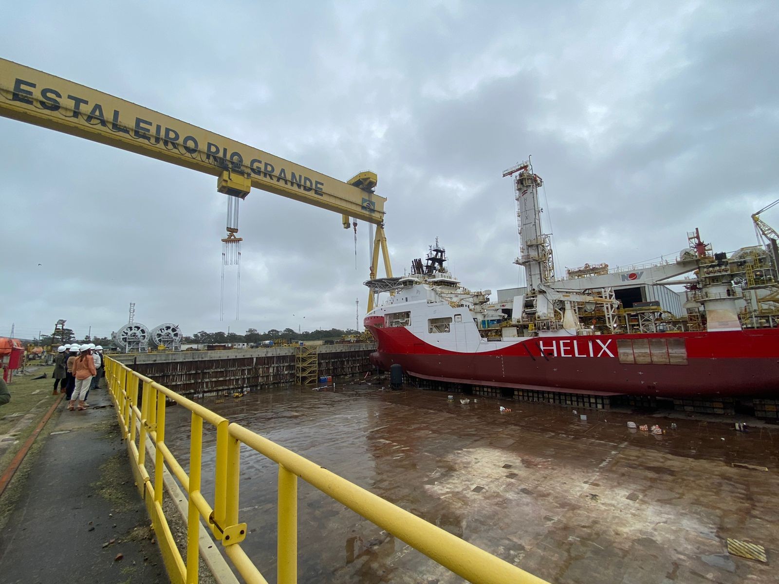 Embarcação Siem Helix II chega nesta quarta-feira (23) ao Estaleiro Rio Grande para reparos
