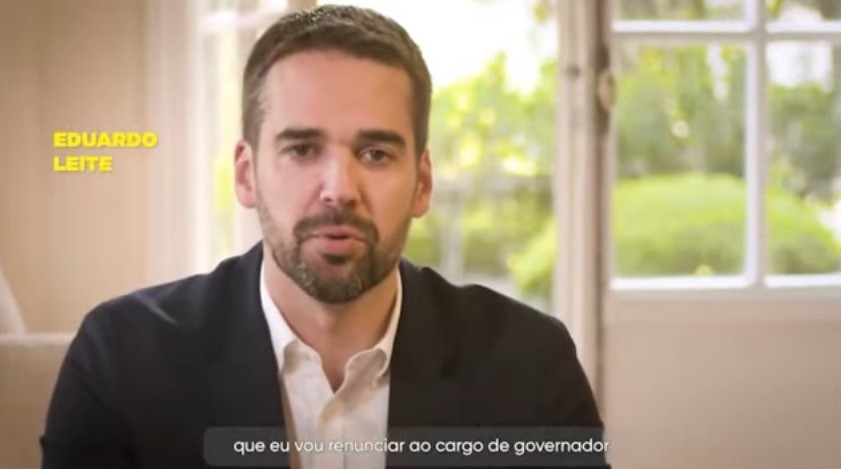 Eduardo Leite renunciará ao cargo de governador do RS e garante que fica no PSDB