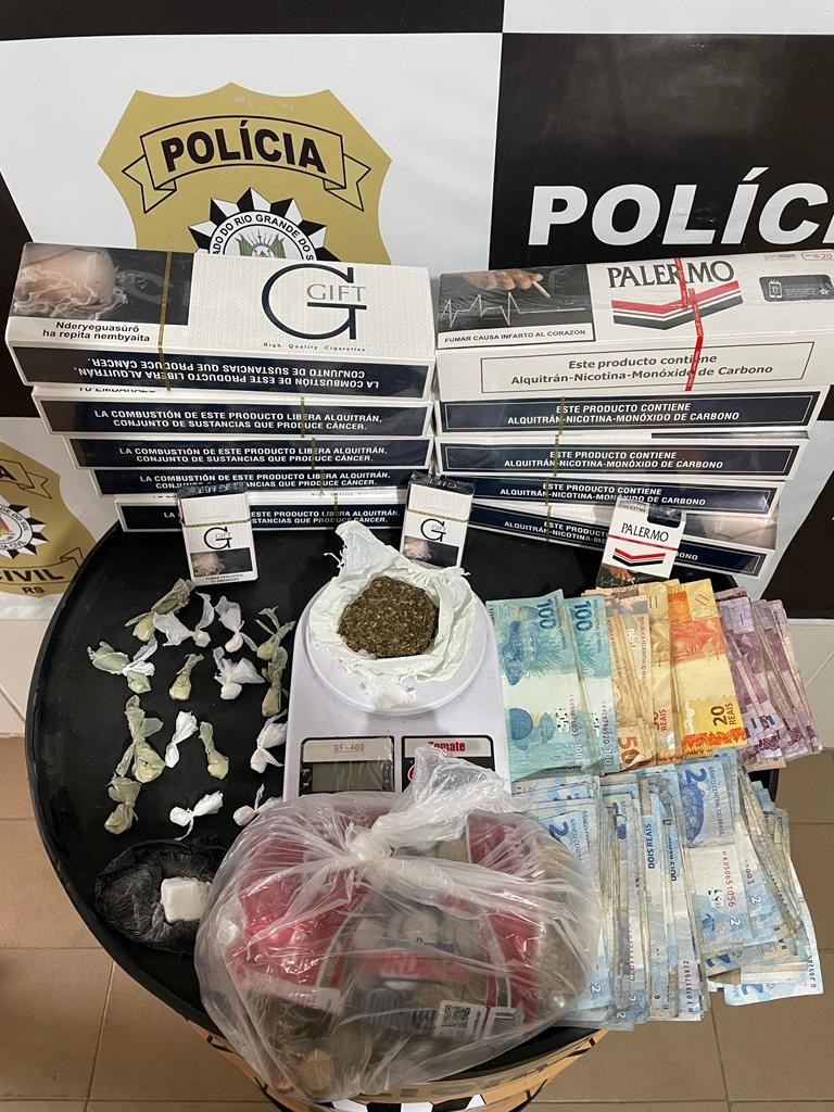 Policia Civil prende homem por contrabando de drogas em Rio Grande