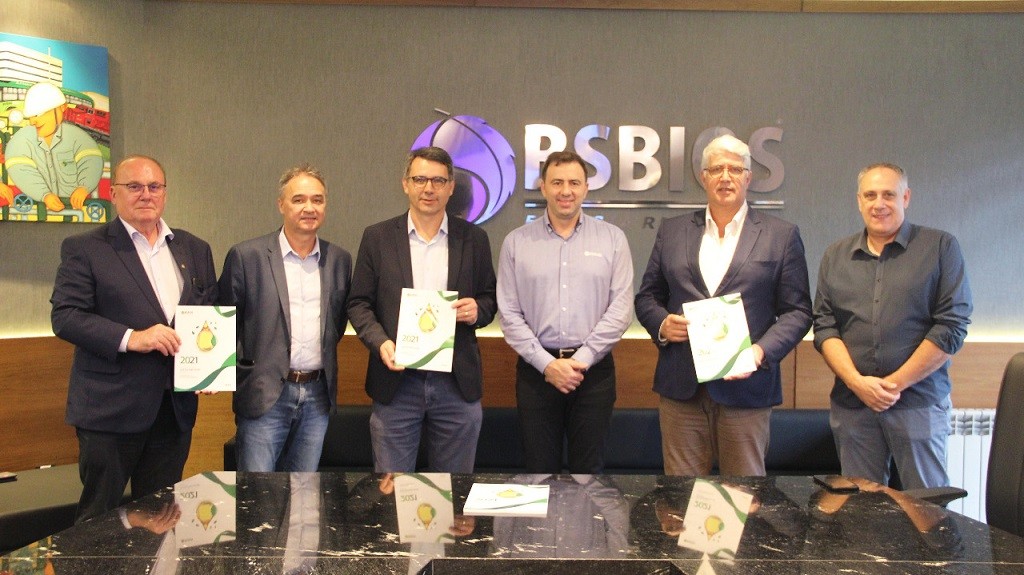 Prefeito Fábio Branco e superintendente da Portos RS visitam sede da BS Bios, em Passo Fundo
