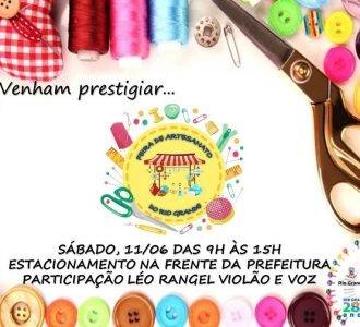 Sábado (11) será de Feira de Artesanato em Rio Grande	