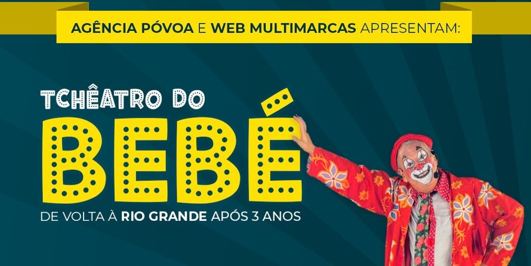 Após três anos, 'Palhaço Bebé' volta a Rio Grande no domingo (19) para espetáculo no Teatro Municipal 