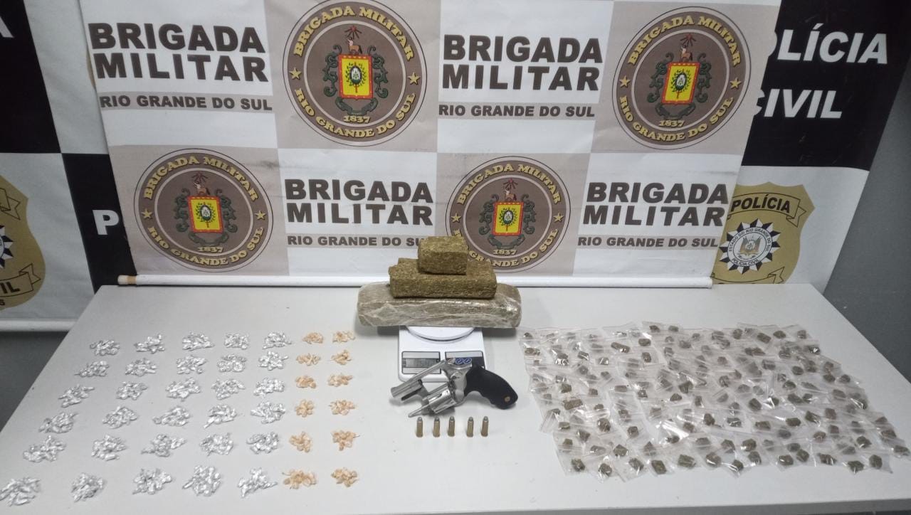 Homem é preso com drogas e arma de fogo no Parque Guanabara